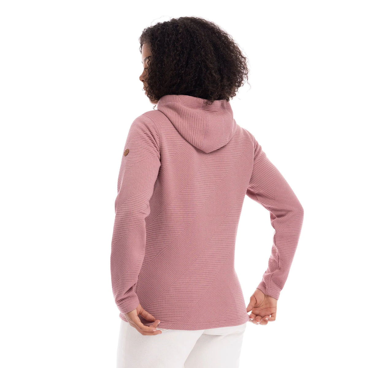 Rose Faded - Close up - Trespass Womens-Ladies Julane Full Zip Hoodie
