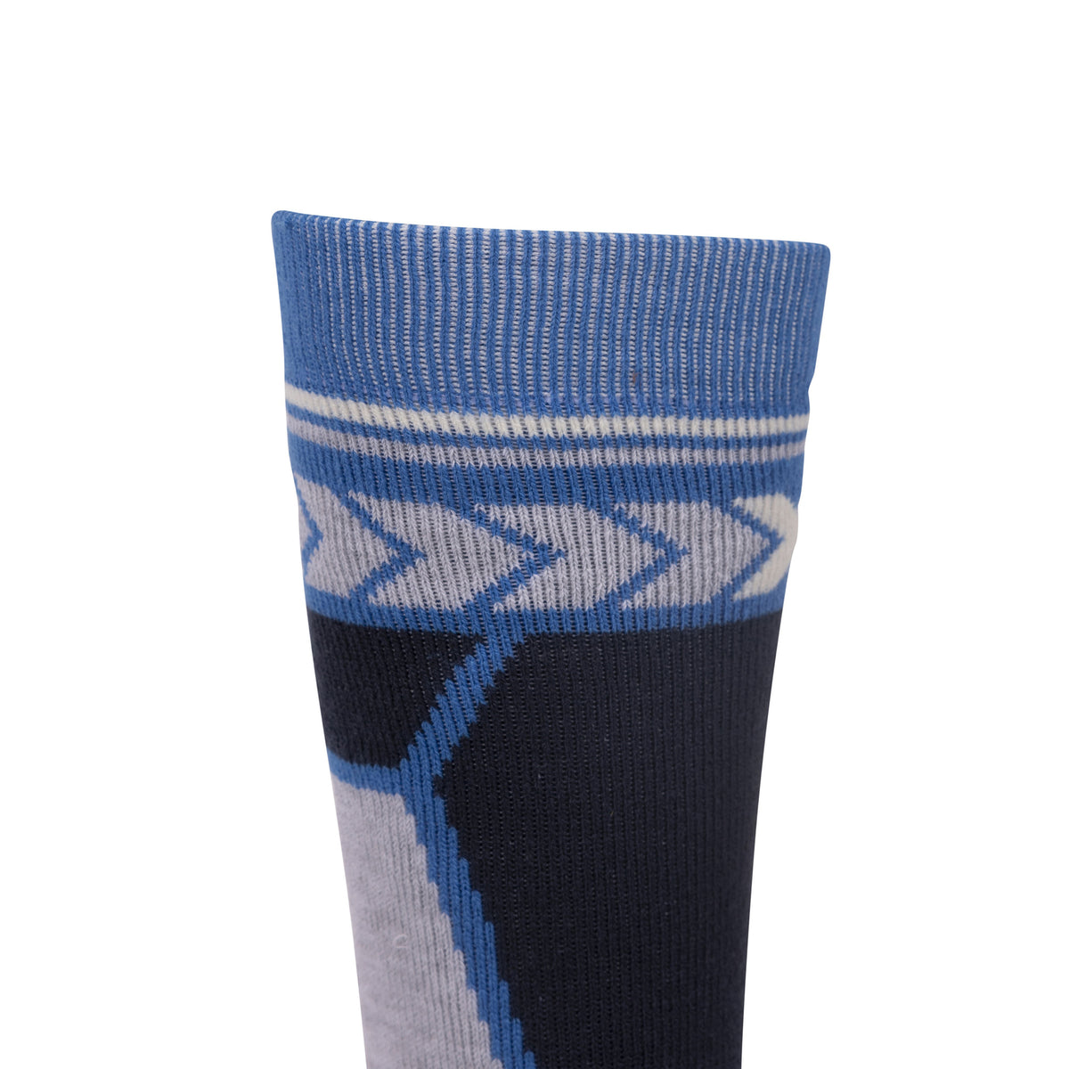 Blue-Navy - Close up - Trespass Childrens-Kids Boreeze Ski Socks
