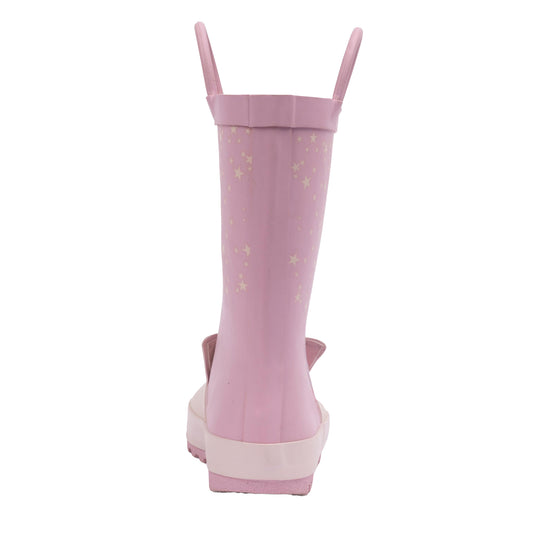 Pink - Back - Trespass Childrens-Kids Unicorn Wellington Boots