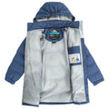 Navy Tone - Side - Trespass Childrens Girls Tiffy Padded Jacket