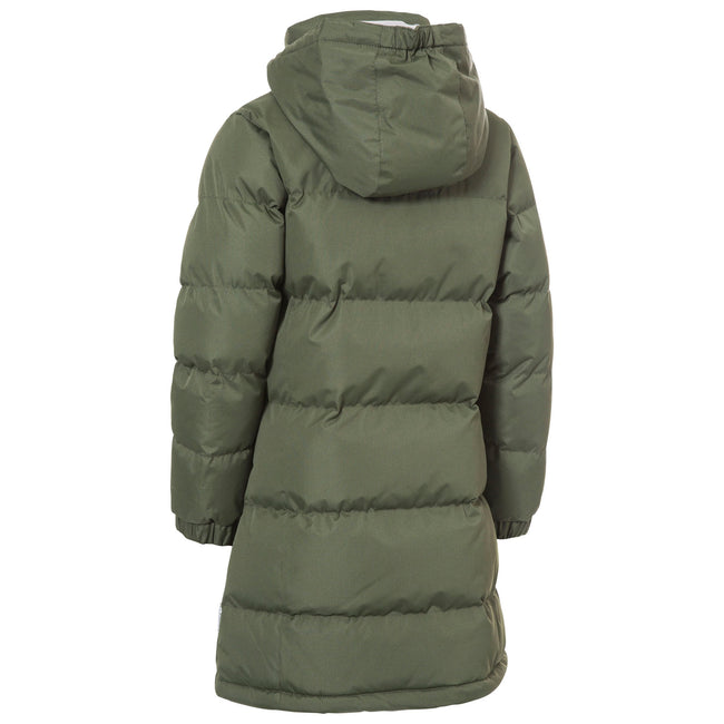 Moss - Back - Trespass Childrens Girls Tiffy Padded Jacket