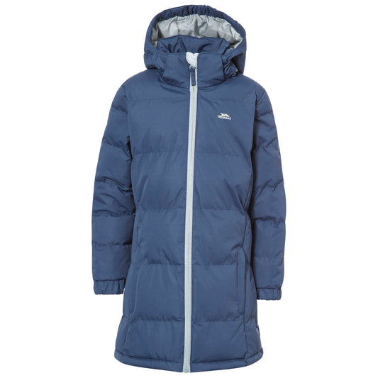 Navy Tone - Front - Trespass Childrens Girls Tiffy Padded Jacket
