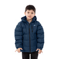 Navy - Side - Trespass Kids Boys Tuff Padded Winter Jacket
