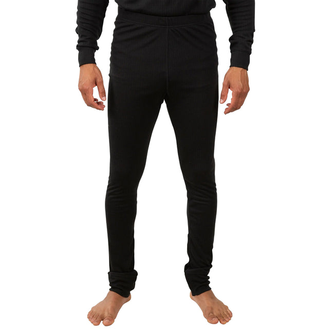 Black - Side - Trespass Adults Unisex Yomp360 Base Layer Bottoms