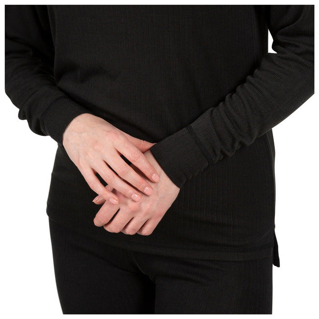 Black - Side - Trespass Adults Unisex Flex360 Base Layer Top