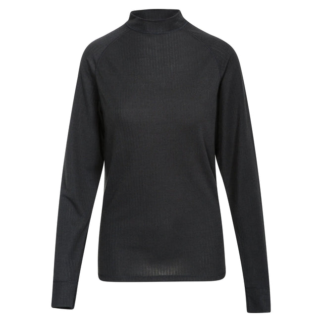 Black - Front - Trespass Adults Unisex Flex360 Base Layer Top