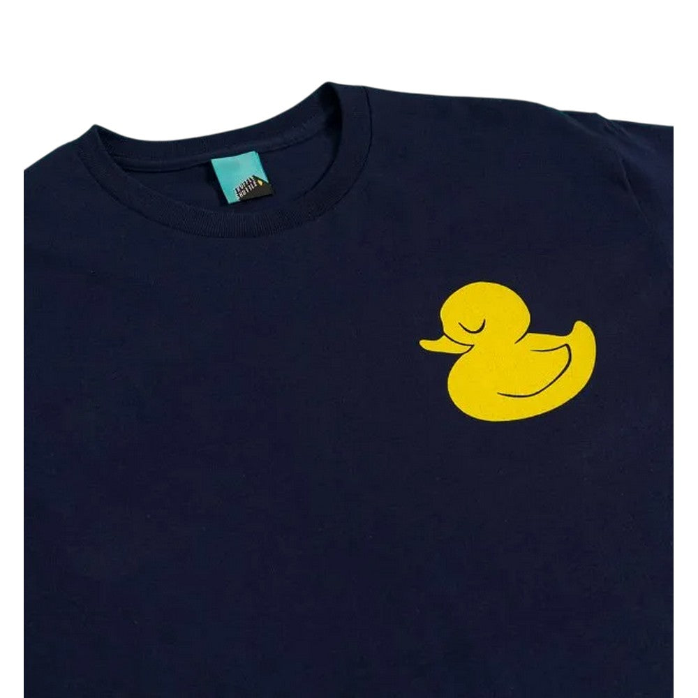 Blue - Side - Tangled Unisex Adult Snuggly Duckling Back Print T-Shirt