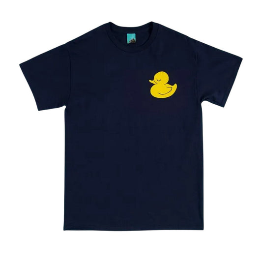 Blue - Front - Tangled Unisex Adult Snuggly Duckling Back Print T-Shirt