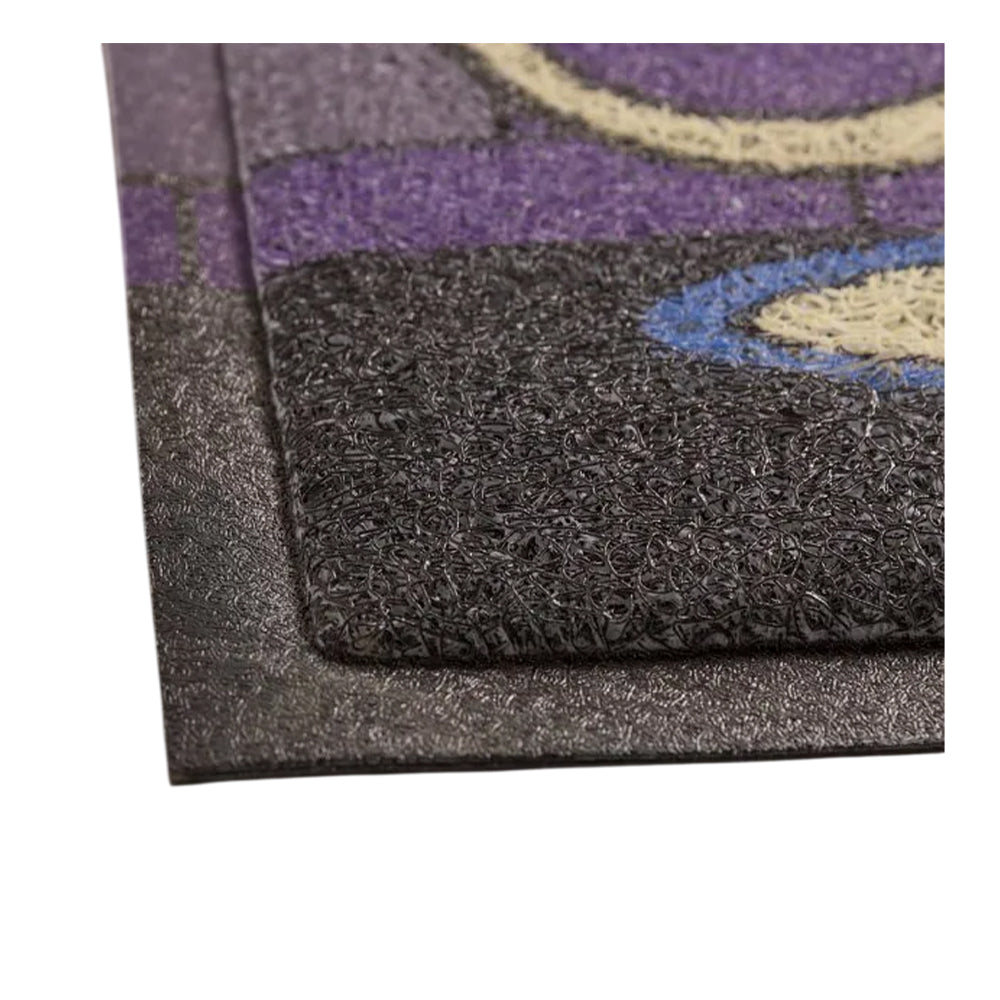 Multicoloured - Back - Labyrinth Recycled PVC Worm Ello Door Mat