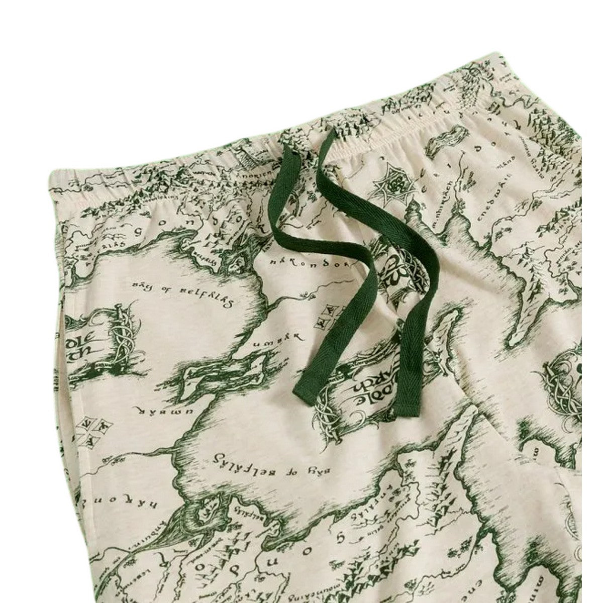 Oatmeal Marl - Side - The Lord Of The Rings Unisex Adult Middle Earth Map Lounge Pants