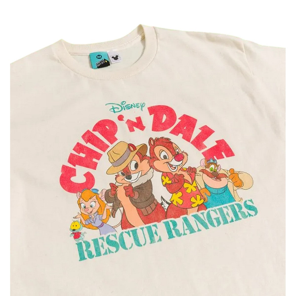 Natural - Side - Chip ´N´ Dale Unisex Adult Rescue Rangers T-Shirt