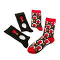 Black-Red - Front - Wallace and Gromit Unisex Adult Feathers McGraw Crew Socks (Pack of 2)