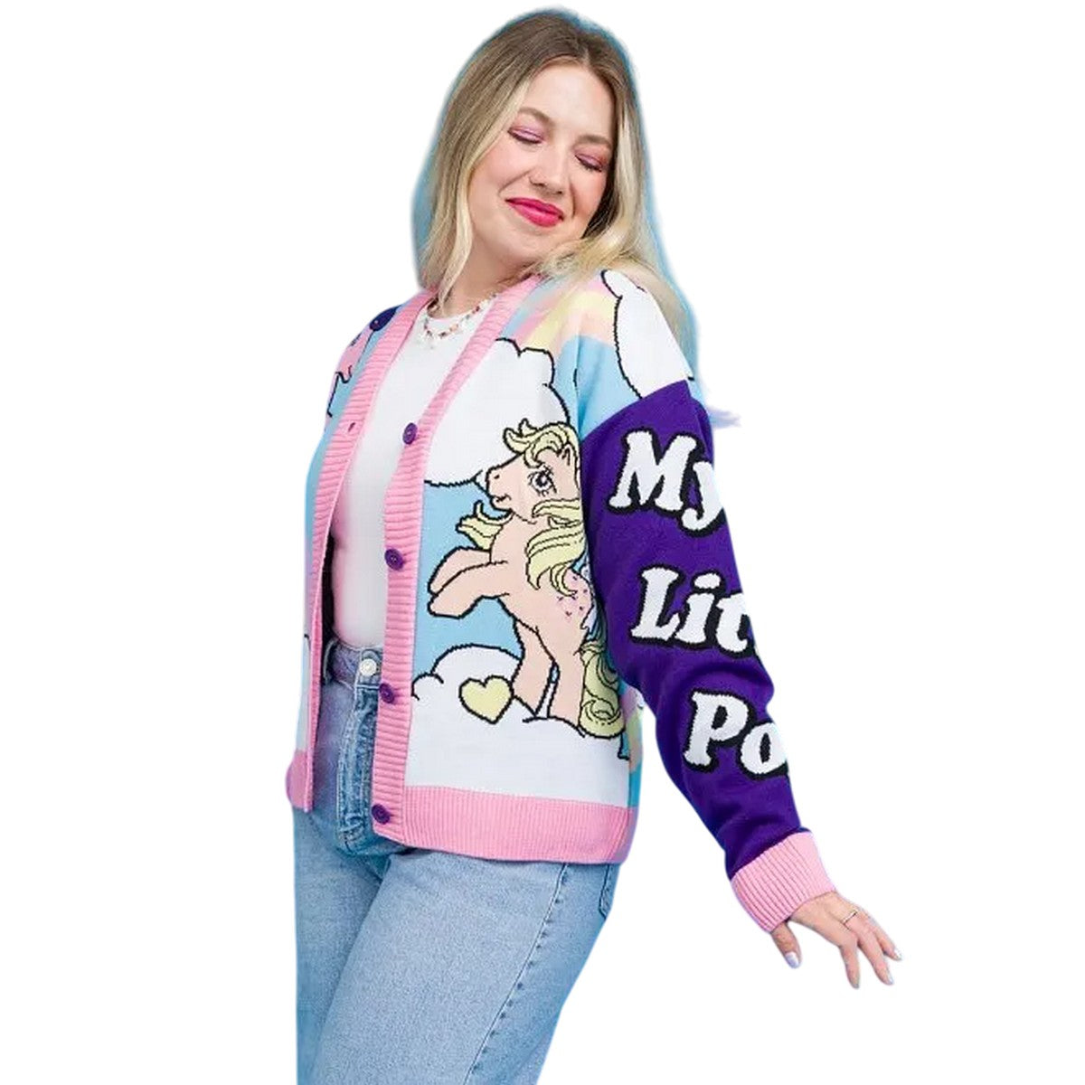Multicoloured - Lifestyle - My Little Pony Unisex Adult Clouds Cardigan