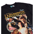 Black - Lifestyle - Labyrinth Unisex Adult Retro T-Shirt