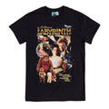 Black - Front - Labyrinth Unisex Adult Retro T-Shirt