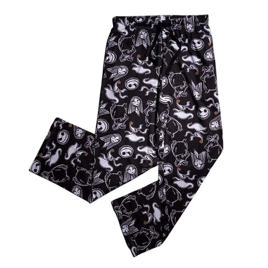 Black-Charcoal - Front - The Nightmare Before Christmas Mens Lounge Pants