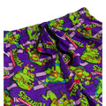Purple-Green - Side - Teenage Mutant Ninja Turtles Mens Wall Lounge Pants