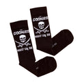 Black-Charcoal - Back - The Goonies Unisex Adult Never Say Die Crew Socks