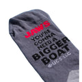 Red-Grey - Lifestyle - Jaws Unisex Adult Bite Crew Socks