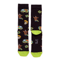 Black-Green - Side - Scooby Doo Unisex Adult The Mystery Machine Socks (Pack of 2)
