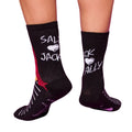 Black-Charcoal - Back - The Nightmare Before Christmas Unisex Adult Jack and Sally Crew Socks