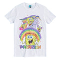 White - Front - SpongeBob SquarePants Unisex Adult Imagination T-Shirt