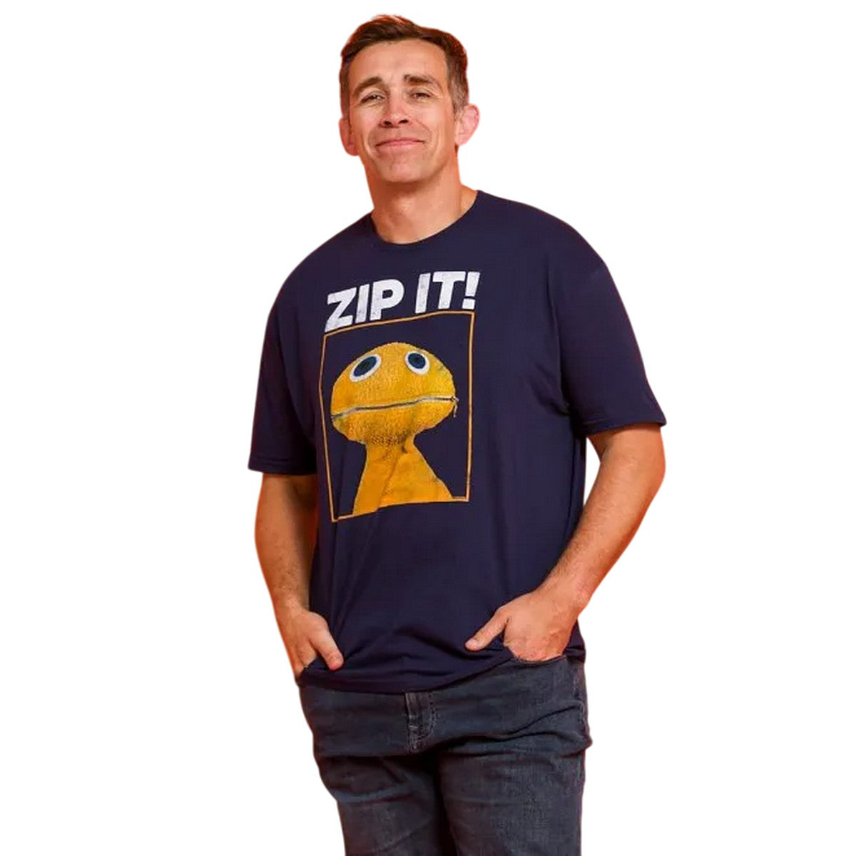 Navy - Lifestyle - Rainbow Unisex Adult Zippy T-Shirt