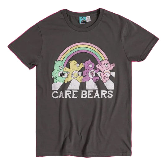 Charcoal - Front - Care Bears Unisex Adult Abbey Road T-Shirt