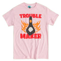 Light Pink - Front - Wallace and Gromit Unisex Adult Trouble Maker Feathers McGraw T-Shirt
