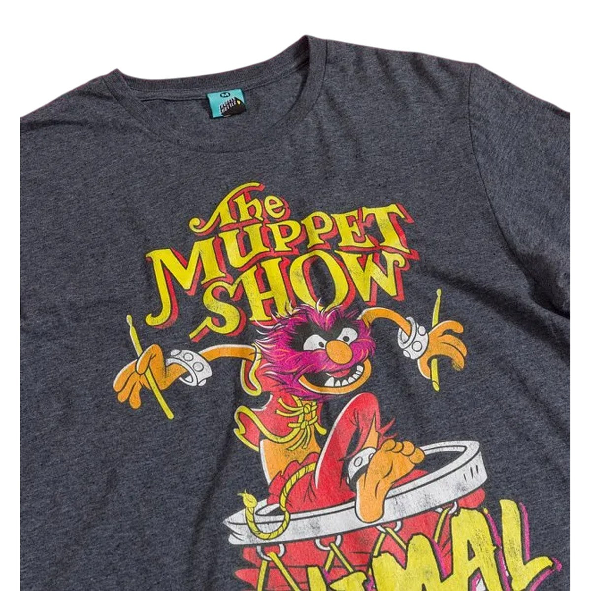 Black-Charcoal - Side - The Muppets Unisex Adult Animal Live And Unleashed T-Shirt