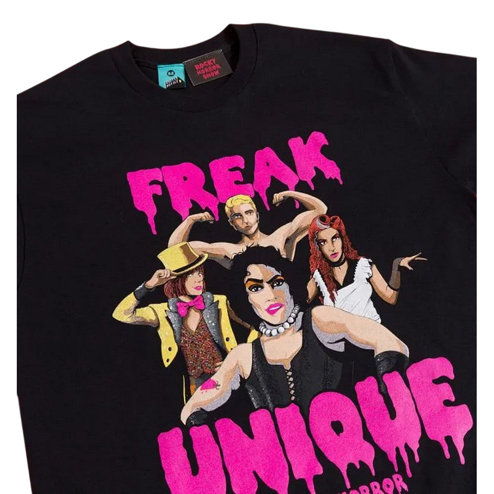 Black-Charcoal - Side - The Rocky Horror Picture Show Unisex Adult Freak Unique T-Shirt