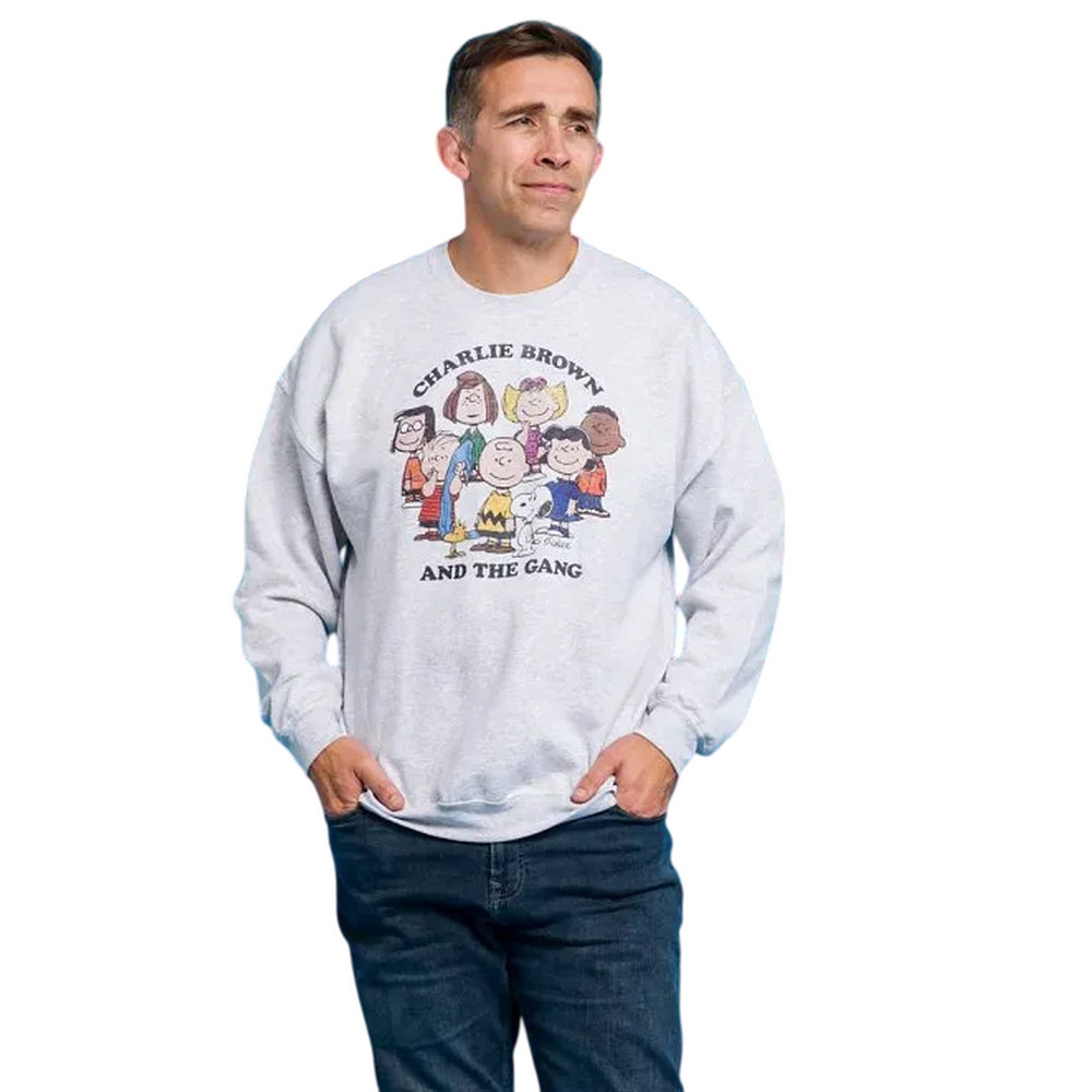 Grey - Lifestyle - Peanuts Unisex Adult Charlie And The Gang Sweatshirt
