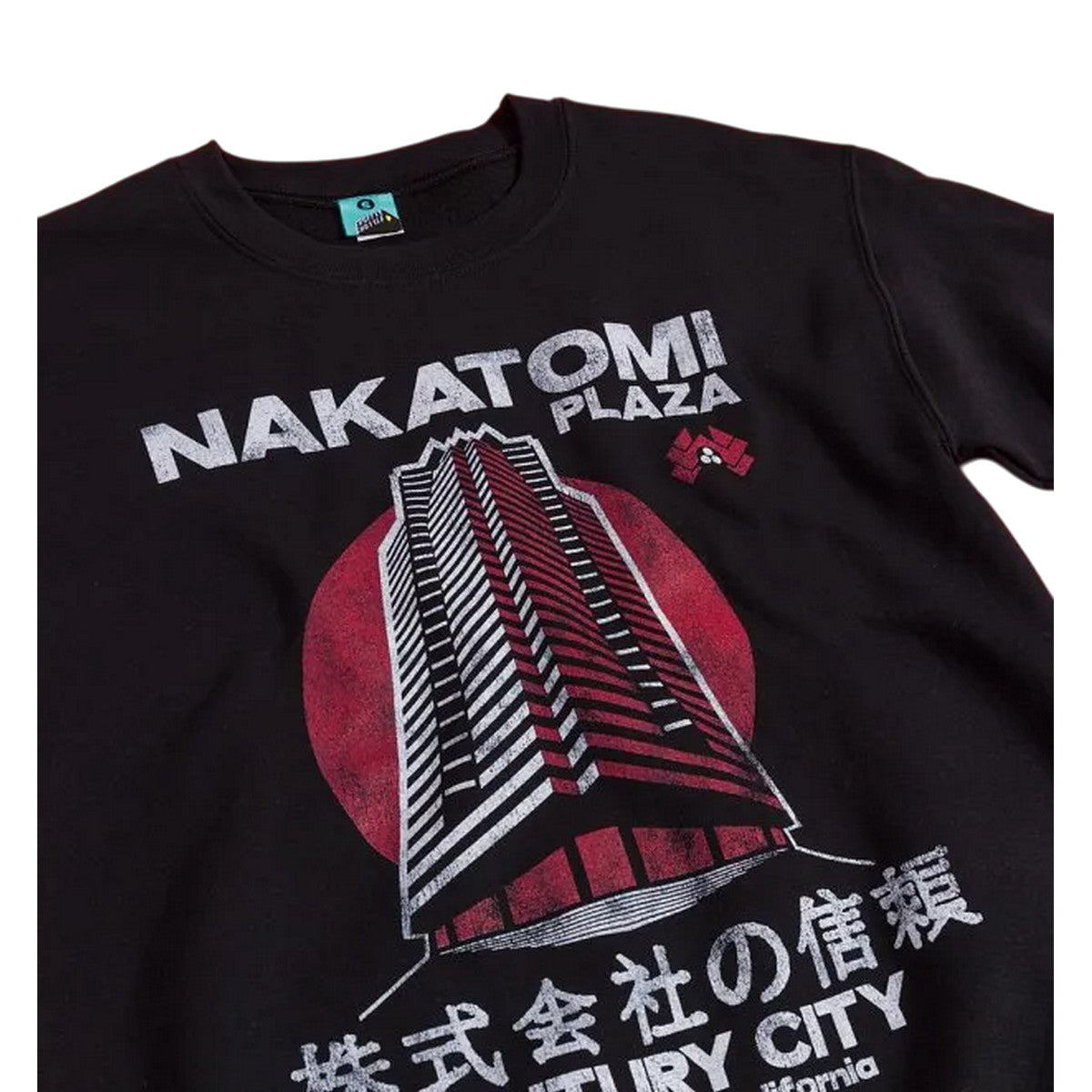 Black - Side - Die Hard Unisex Adult Inspired Nakatomi Plaza Sweatshirt