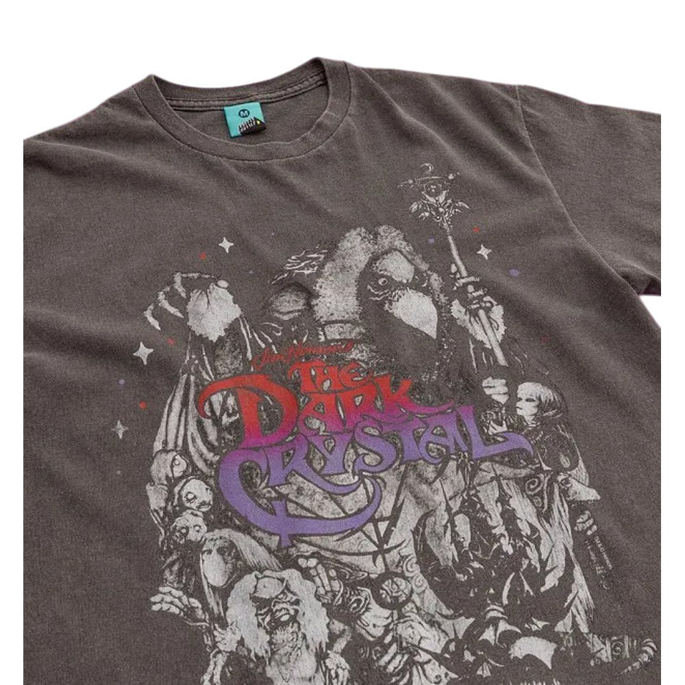 Black-Charcoal - Side - Dark Crystal Unisex Adult Eerie Skeksis Vintage Wash T-Shirt