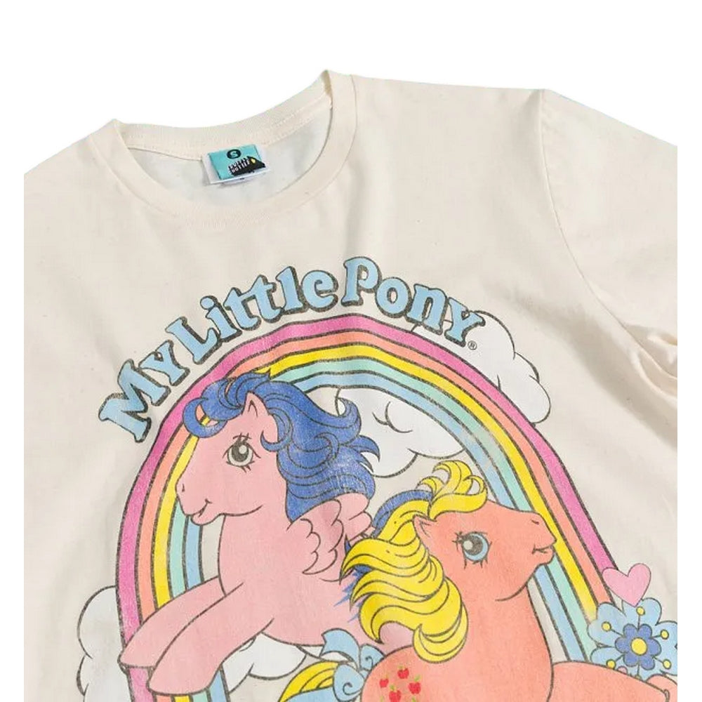 Natural - Side - My Little Pony Unisex Adult Bright Rainbow T-Shirt