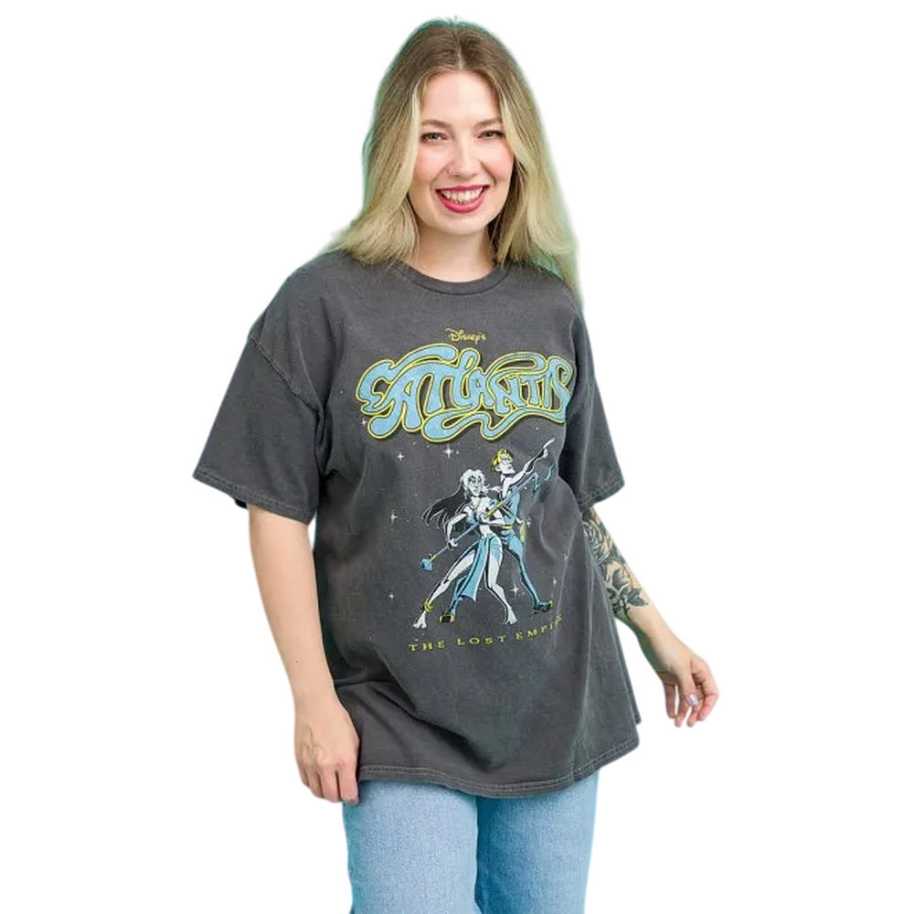 Charcoal - Lifestyle - Atlantis: The Lost Empire Unisex Adult Vintage Wash T-Shirt
