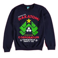 Navy Blue - Front - Die Hard Unisex Adult Nakatomi Corparation Christmas Sweatshirt