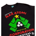 Black-Charcoal - Side - Die Hard Unisex Adult Nakatomi Corparation Christmas T-Shirt