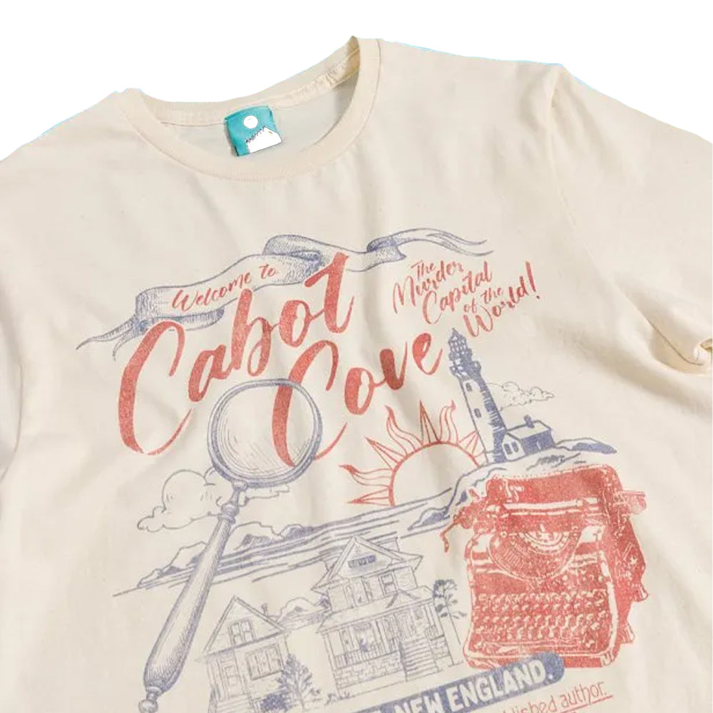 Beige - Side - Murder She Wrote Unisex Adult Welcome To Cabot Cove T-Shirt