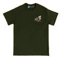 Green - Front - The Lord Of The Rings Unisex Adult Green Dragon Embroidered T-Shirt