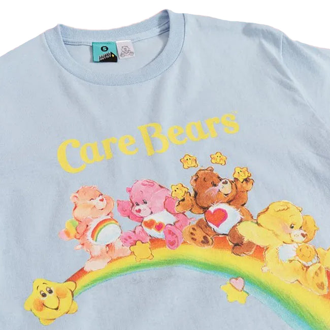 Blue - Side - Care Bears Unisex Adult Rainbow T-Shirt