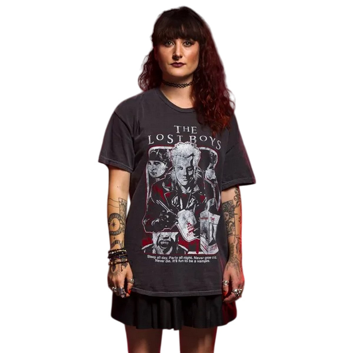 Charcoal - Lifestyle - The Lost Boys Unisex Adult Sleep All Day T-Shirt