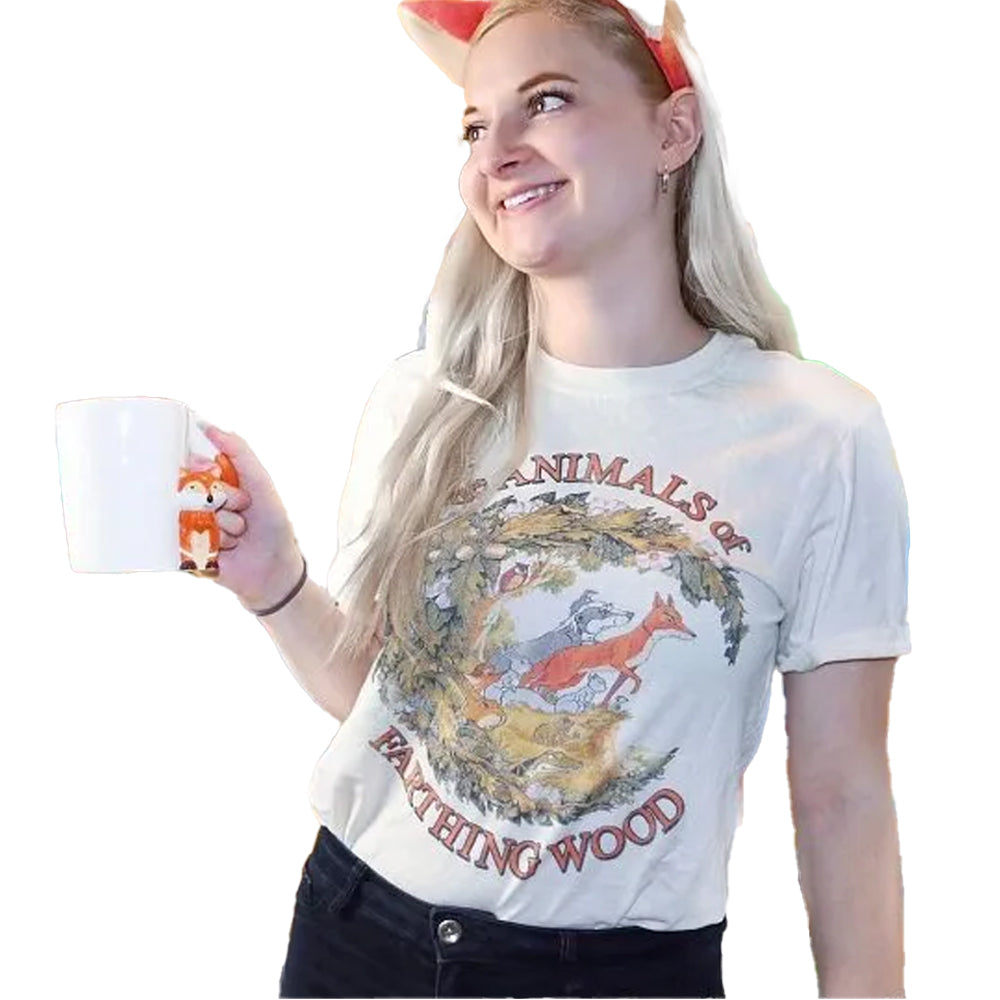 White - Lifestyle - The Animals Of Farthing Wood Unisex Adult T-Shirt