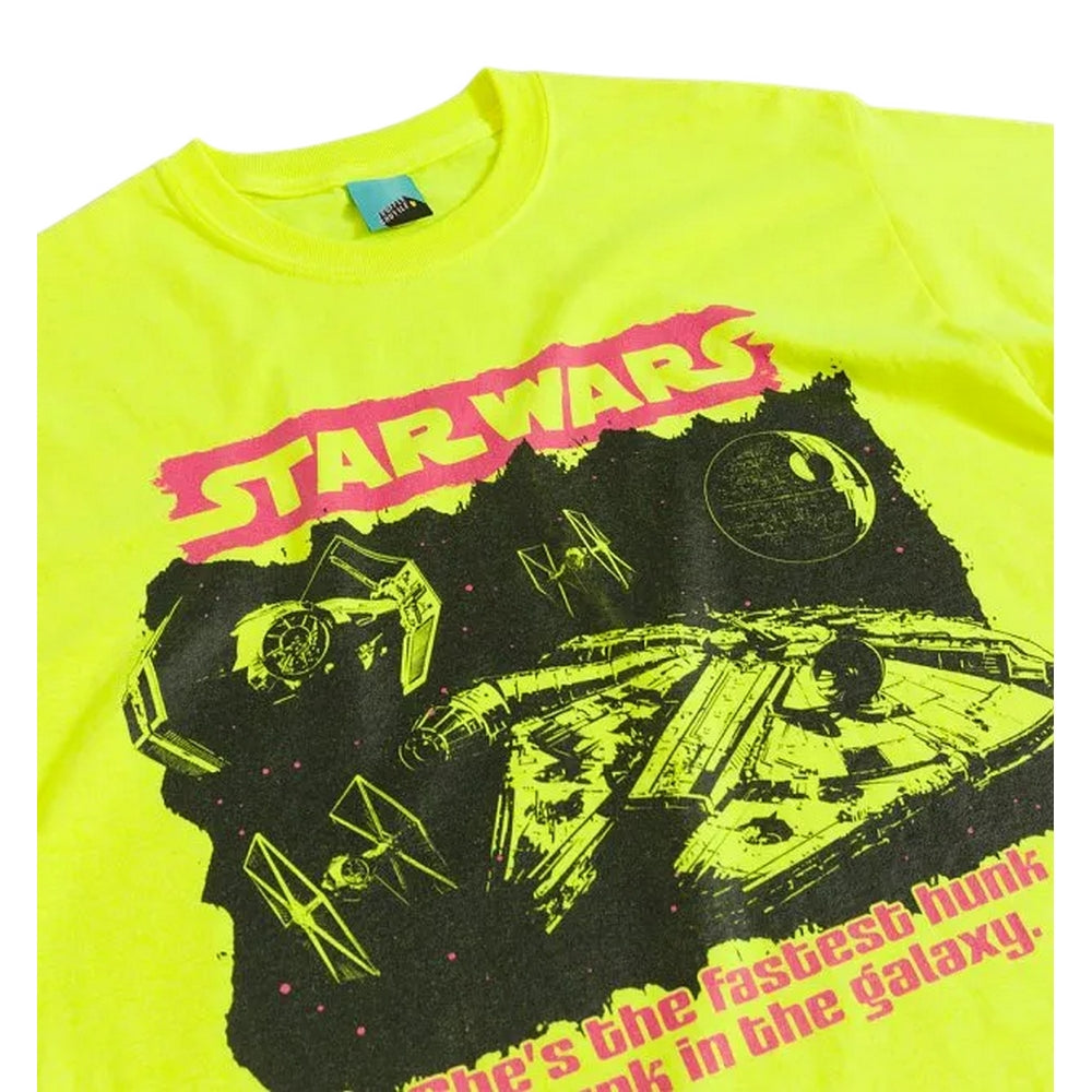 Yellow - Side - Star Wars Unisex Adult Hunk Of Junk In The Galaxy T-Shirt
