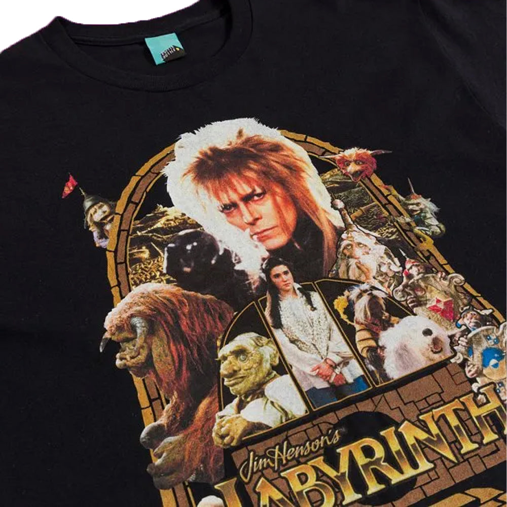 Black - Side - Labyrinth Unisex Adult T-Shirt