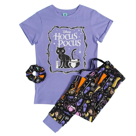 Purple - Front - Hocus Pocus Womens-Ladies Thackery Binx Pyjama Set