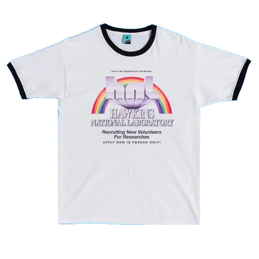 White - Front - Stranger Things Unisex Adult Hawkins National Laboratory T-Shirt