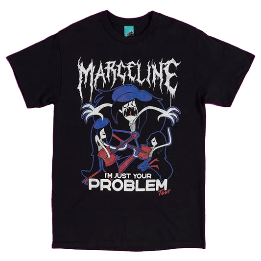 Black - Front - Adventure Time Unisex Adult Just Your Problem Tour Marceline T-Shirt