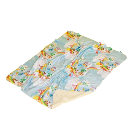 Blue - Front - Care Bears Fleece Vintage Blanket