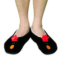 Black - Side - Wallace and Gromit Unisex Adult Feathers McGraw Slippers